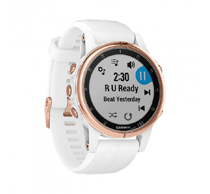 Часы Garmin Fenix 5S Plus розовое золото с белым ремешком, 85076, от производителя Garmin