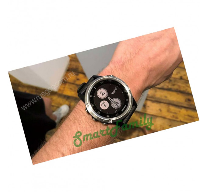 Часы Garmin Fenix 5 Plus серебристые с черным ремешком, 95317, от производителя Garmin