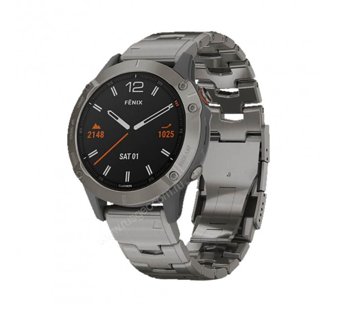 Часы Garmin Fenix 6 Sapphire титановый с титановым браслетом, 108277, от производителя Garmin