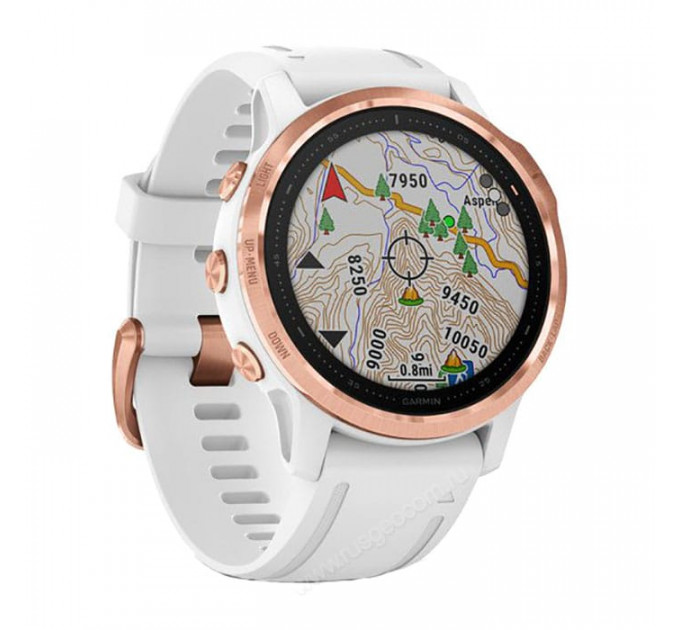 Часы Garmin Fenix 6S Pro розовое золото с белым ремешком, 100122, от производителя Garmin