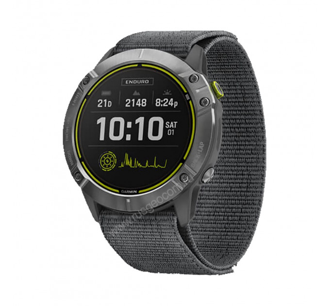 Часы Garmin Enduro стальной корпус и серый нейлоновый ремешок UltraFit, 106780, от производителя Garmin