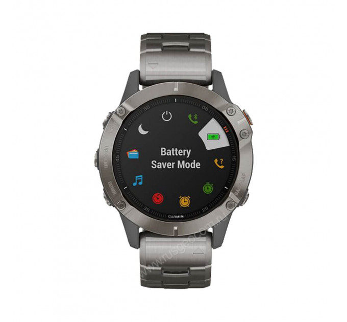 Часы Garmin Fenix 6 Sapphire титановый с титановым браслетом, 108277, от производителя Garmin