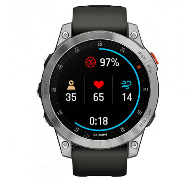 Часы Garmin Epix (Gen 2) серый стальной, 115254, от производителя Garmin