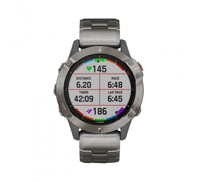 Часы Garmin Fenix 6 Sapphire титановый с титановым браслетом, 108277, от производителя Garmin