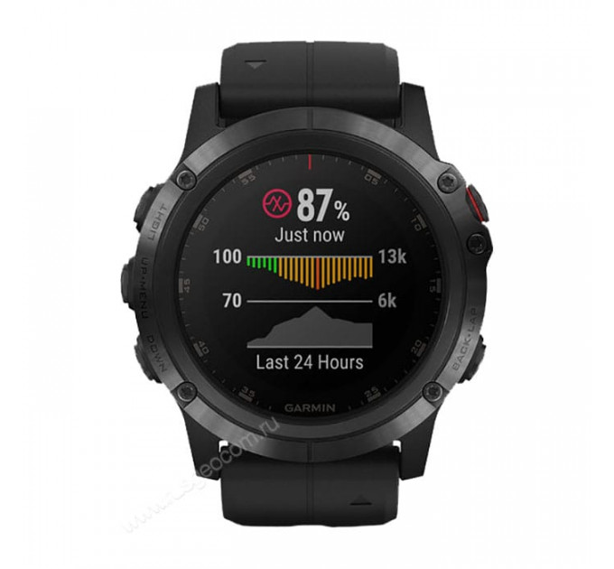 Часы Garmin Fenix 5X Plus Sapphire черный с черным ремешком Россия, 100125, от производителя Garmin