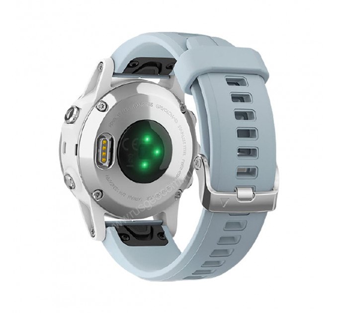 Часы Garmin Fenix 5S Plus белые с голубым ремешком, 85077, от производителя Garmin