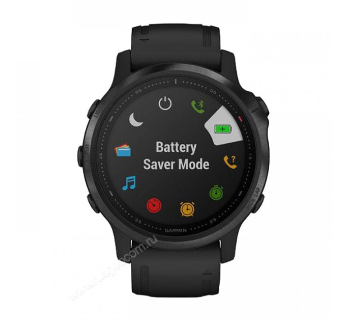 Часы Garmin Fenix 6S Pro черный с черным ремешком, 100123, от производителя Garmin