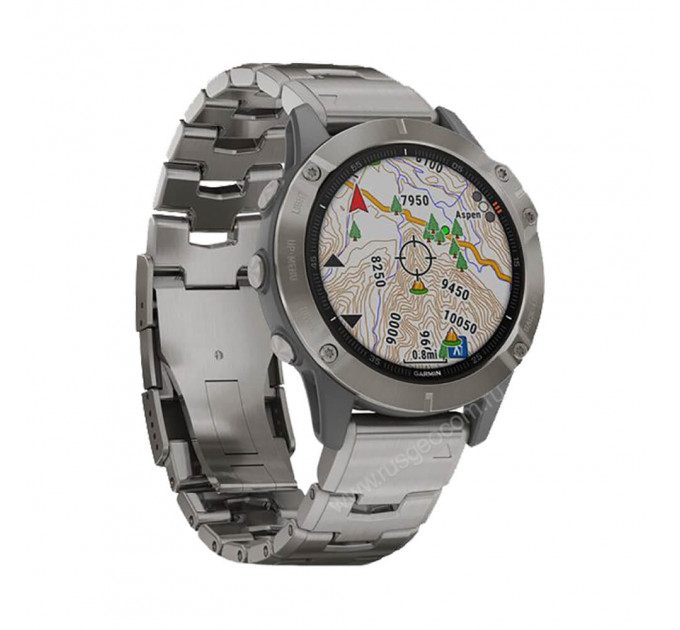 Часы Garmin Fenix 6 Sapphire титановый с титановым браслетом, 108277, от производителя Garmin