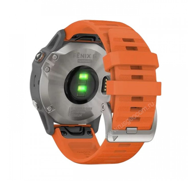 Часы Garmin Fenix 6 Sapphire титановый с оранжевым ремешком, 100115, от производителя Garmin