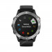 Часы Garmin Fenix 6 серебристые с черным ремешком, 95321, от производителя Garmin