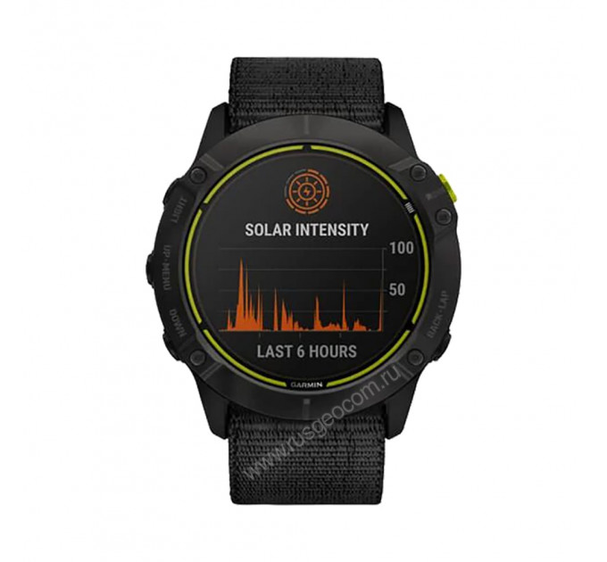 Часы Garmin Enduro титановый корпус с угольно-серым DLC-покрытием и черный нейлоновый ремешок UltraFit, 106785, от производителя Garmin