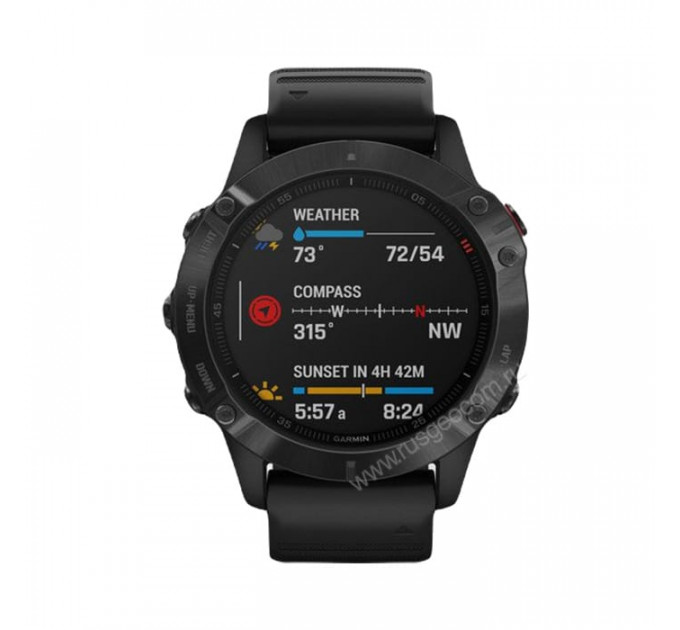 Часы Garmin Fenix 6 Pro черные с черным ремешком, 100111, от производителя Garmin