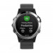 Часы Garmin Fenix 5 серебристые с черным ремешком, 100127, от производителя Garmin
