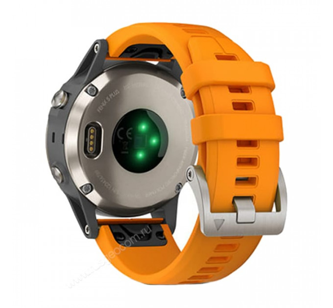 Часы Garmin Fenix 5 Plus Sapphire титановый с оранжевым ремешком Россия, 100124, от производителя Garmin