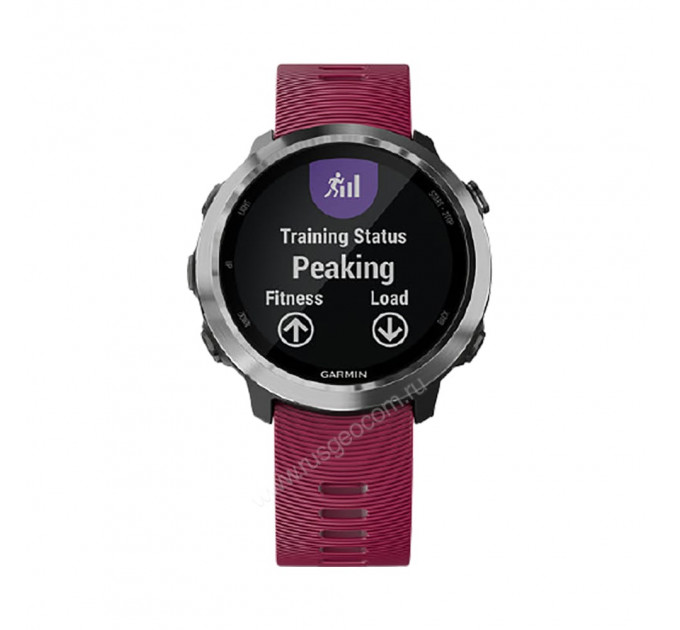 Часы Garmin Forerunner 645 Music с вишневым ремешком, 85073, от производителя Garmin