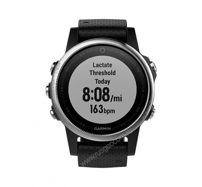 Часы Garmin Fenix 5S серебристые с черным ремешком, 81376, от производителя Garmin