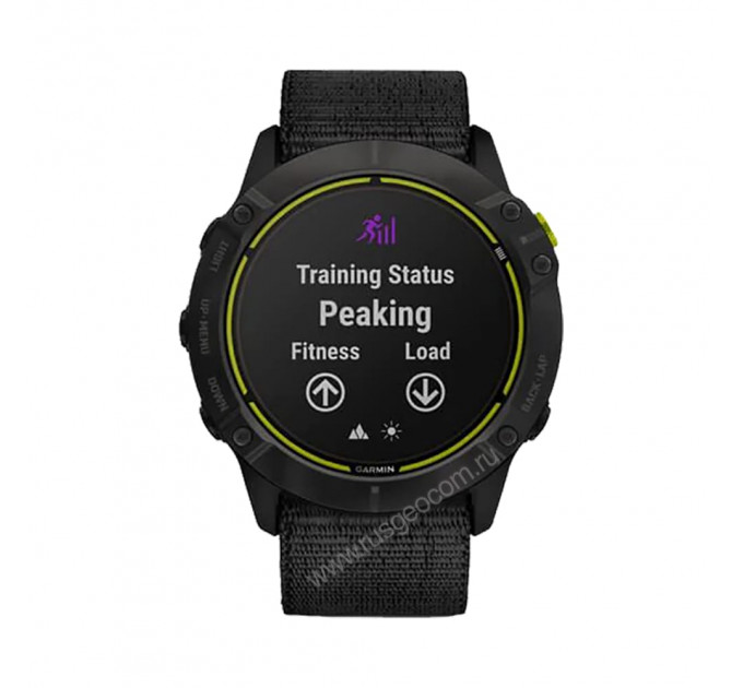 Часы Garmin Enduro титановый корпус с угольно-серым DLC-покрытием и черный нейлоновый ремешок UltraFit, 106785, от производителя Garmin