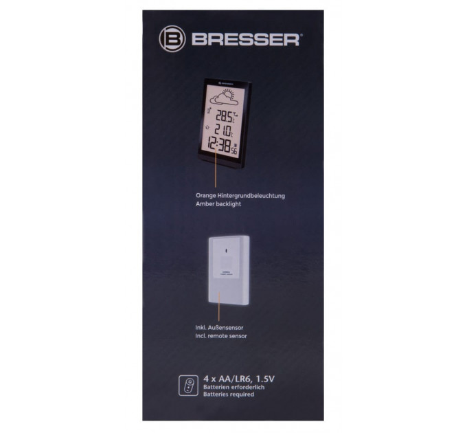 Метеостанция Bresser TemeoTrend ST с радиоуправлением, черная, 73265, от производителя BRESSER