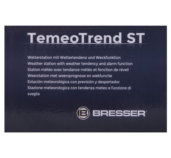 Метеостанция Bresser TemeoTrend ST с радиоуправлением, черная, 73265, от производителя BRESSER
