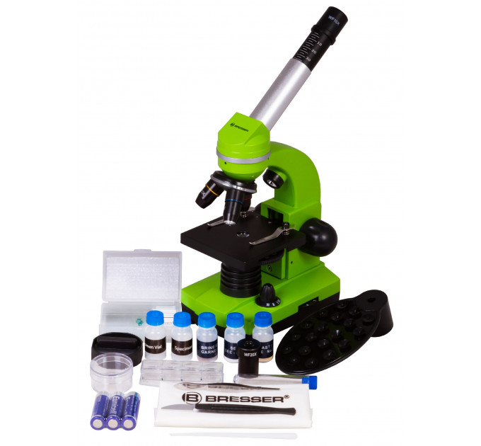 Микроскоп Bresser Junior Biolux SEL 40–1600x, зеленый, 74319, от производителя BRESSER