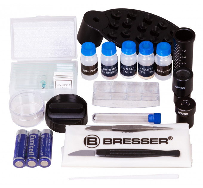 Микроскоп Bresser Junior Biolux SEL 40–1600x, зеленый, 74319, от производителя BRESSER