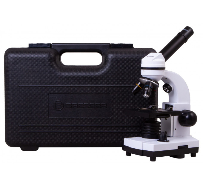 Микроскоп Bresser Junior Biolux SEL 40–1600x, белый, в кейсе, 75314, от производителя BRESSER