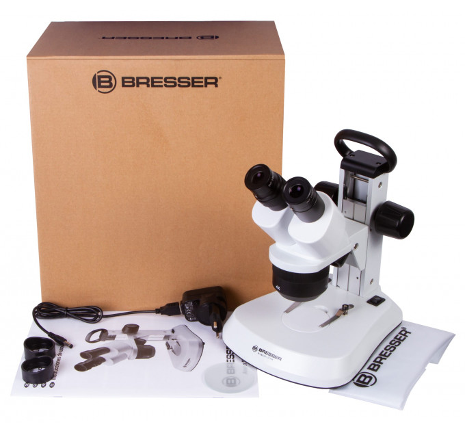 Микроскоп стереоскопический Bresser Analyth STR 10–40x, 76449, от производителя BRESSER