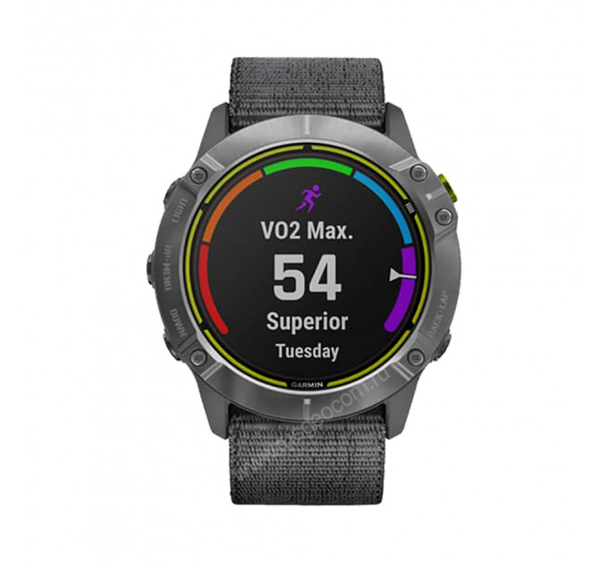 Часы Garmin Enduro стальной корпус и серый нейлоновый ремешок UltraFit, 106780, от производителя Garmin