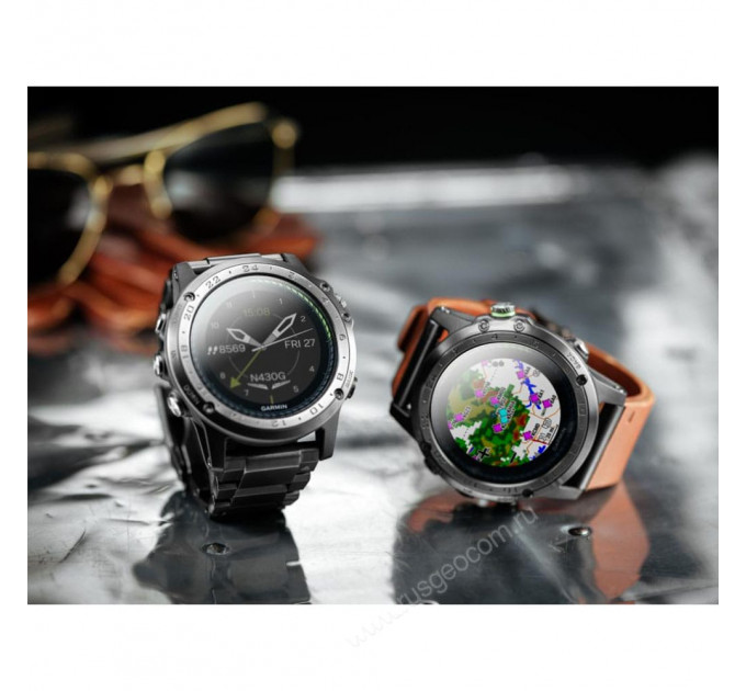 Часы Garmin D2 Charlie с кожаным ремешком, 98685, от производителя Garmin