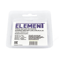 Набор жал для паяльника ELEMENT-900-MT-1,2D,1.6D,3C,K,2C