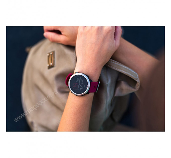 Часы Garmin Forerunner 645 Music с вишневым ремешком, 85073, от производителя Garmin