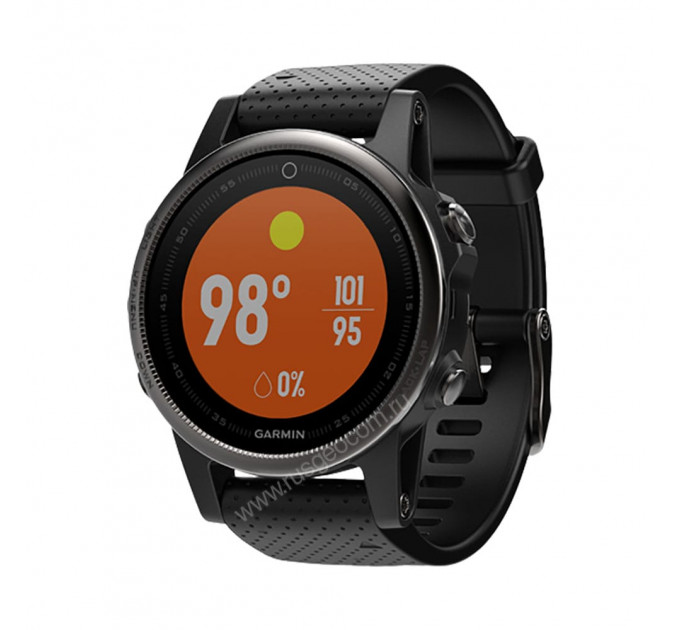 Часы Garmin Fenix 5S Sapphire черные с черным ремешком, 81378, от производителя Garmin