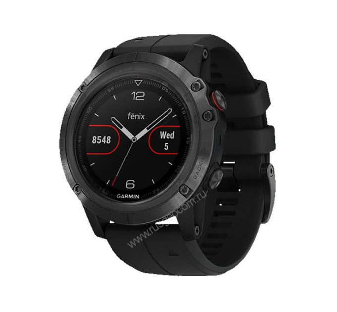 Часы Garmin Fenix 5 Sapphire черные с черным ремешком, 106578, от производителя Garmin