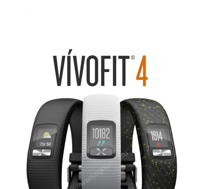 Фитнес-браслет Garmin Vivofit 4 белый стандартного размера, 85135, от производителя Garmin