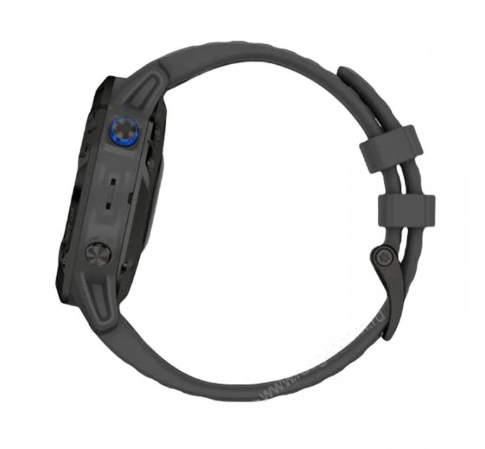 Часы Garmin Fenix 6 Pro Solar черные с серым ремешком, 100112, от производителя Garmin