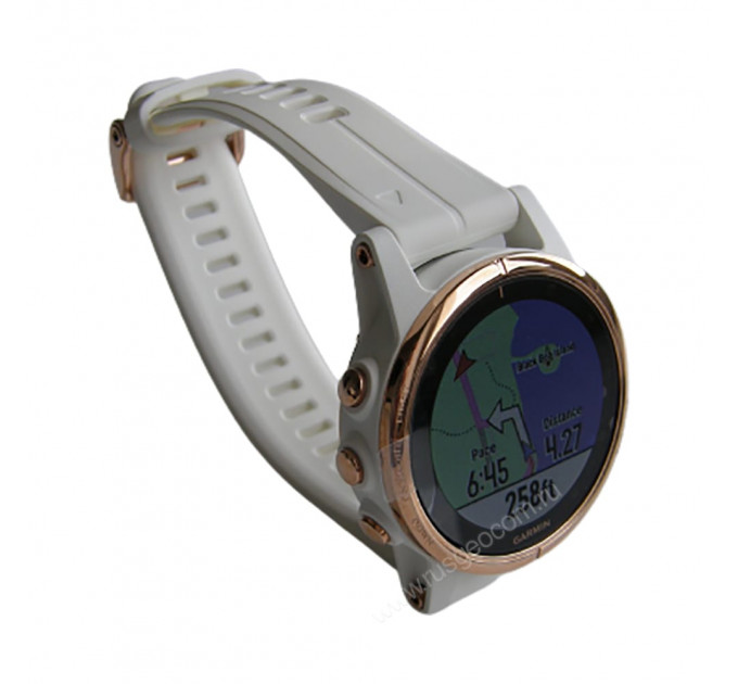 Часы Garmin Fenix 5S Plus розовое золото с белым ремешком, 85076, от производителя Garmin