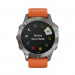 Часы Garmin Fenix 6 Sapphire титановый с оранжевым ремешком, 100115, от производителя Garmin