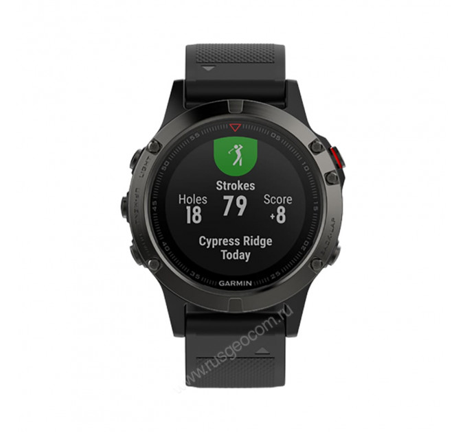 Часы Garmin Fenix 5 Sapphire черные с черным ремешком, 106578, от производителя Garmin