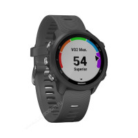 Часы Garmin Forerunner 245 черные с серым ремешком