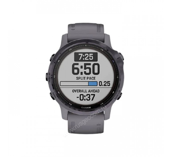 Часы Garmin Fenix 6S Pro Solar аметистовый с темно-серым ремешком, 100118, от производителя Garmin