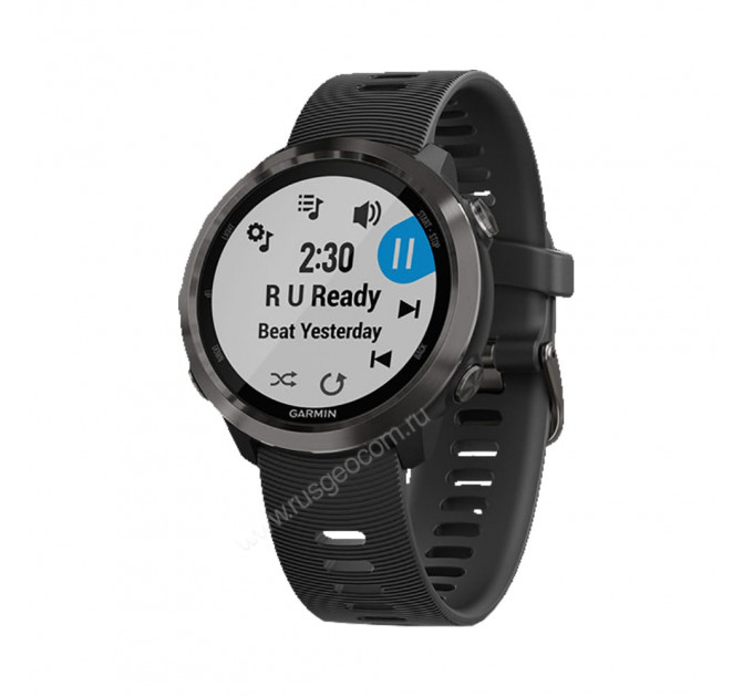 Часы Garmin Forerunner 645 Music серые с черным ремешком, 100154, от производителя Garmin