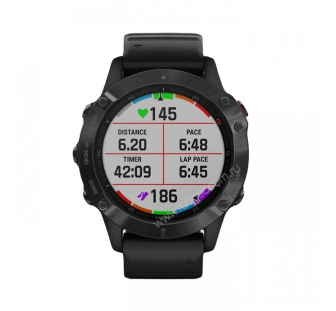 Часы Garmin Fenix 6 Pro черные с черным ремешком, 100111, от производителя Garmin