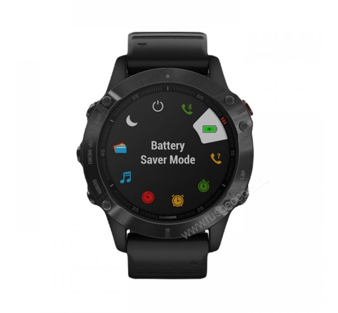 Часы Garmin Fenix 6 Pro черные с черным ремешком, 100111, от производителя Garmin