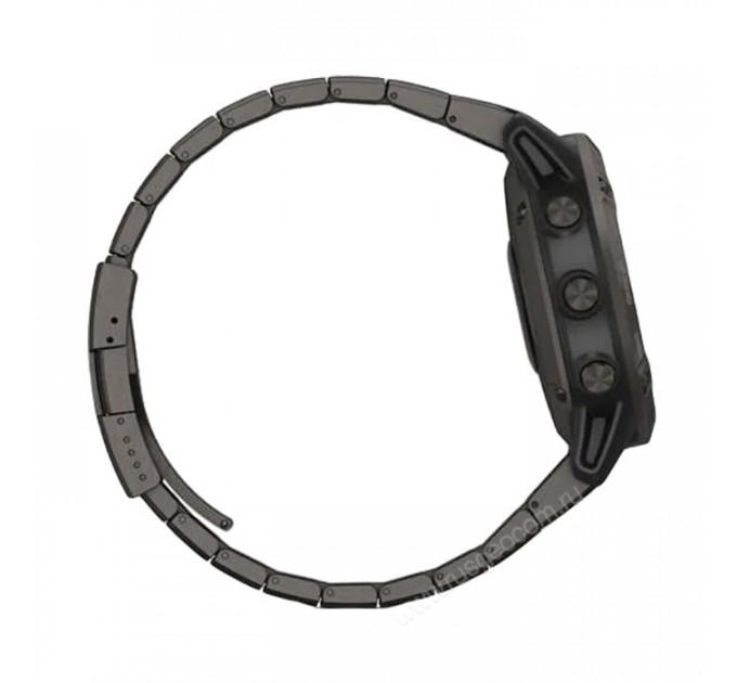Часы Garmin Fenix 6 Pro Solar титановый DLC карбон с DLC титановым ремешком, 100113, от производителя Garmin