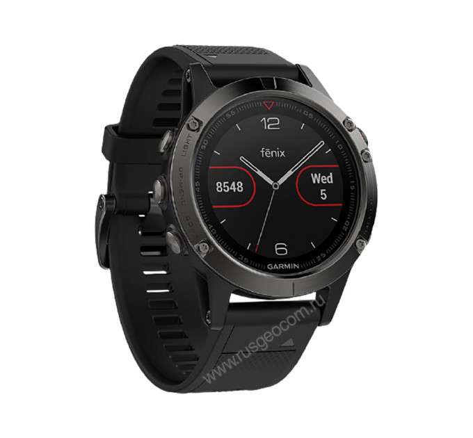Часы Garmin Fenix 5 Sapphire черные с черным ремешком, 106578, от производителя Garmin