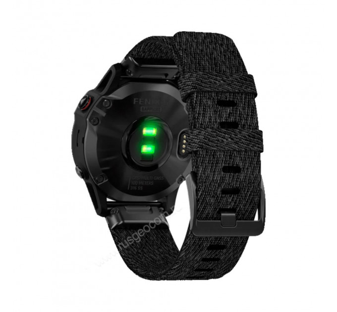 Часы Garmin Fenix 6 Sapphire черный DLC с плетеным черным нейлоновым ремешком, 108276, от производителя Garmin