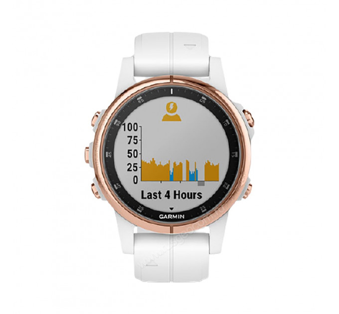Часы Garmin Fenix 5S Plus розовое золото с белым ремешком, 85076, от производителя Garmin