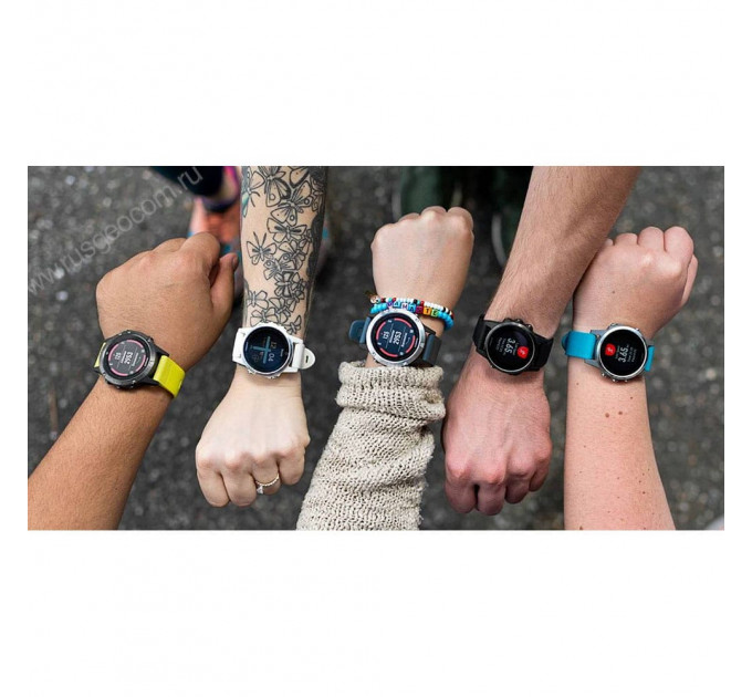Часы Garmin Fenix 5S серебристые с черным ремешком, 81376, от производителя Garmin