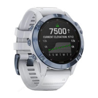 Часы Garmin Fenix 6 Pro Solar синий минерал с белым ремешком