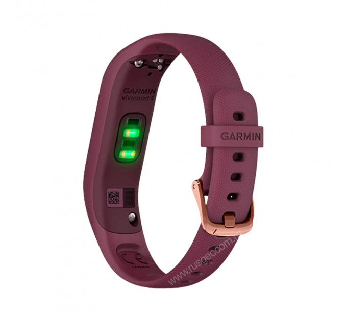 Фитнес-браслет Garmin Vivosmart 4 бордовые с золотом, 96443, от производителя Garmin